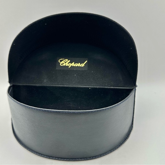 Chopard Rectangle Black Sunglasses Polka Dot Crystals RARE main image 5